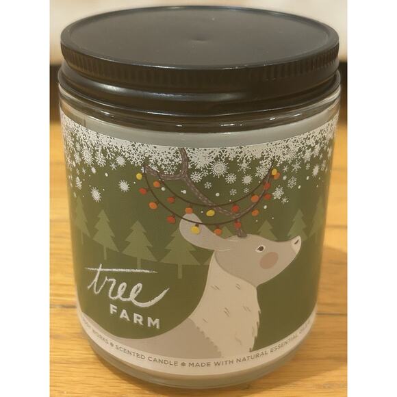 Bath and Body Works Tree Farm Single Wick Candle 7oz - Picture 1 of 9